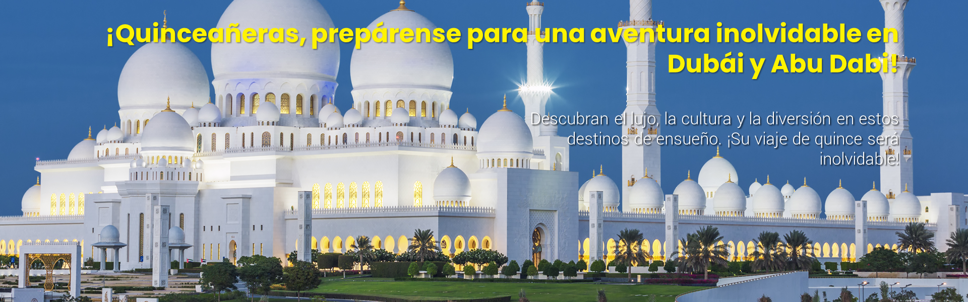Banner dubai abu dabi 15 años